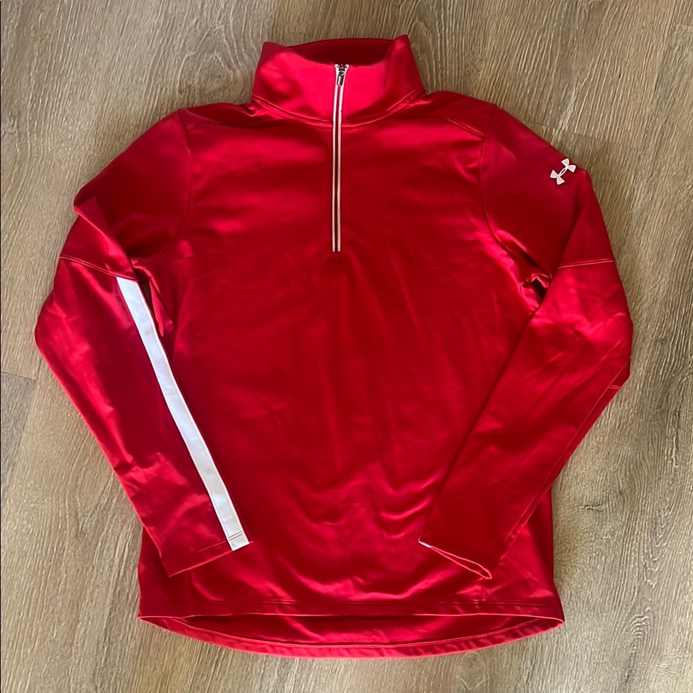 Under Armour Red Quarter-Zip Pullover